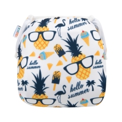 ALVABABY One Size Positioning Printed Swim Diaper -Glasses (DYK57A)