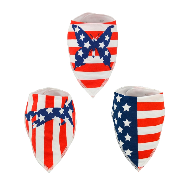 1 set of ALVABABY Bandana Bibs -(SJ04)
