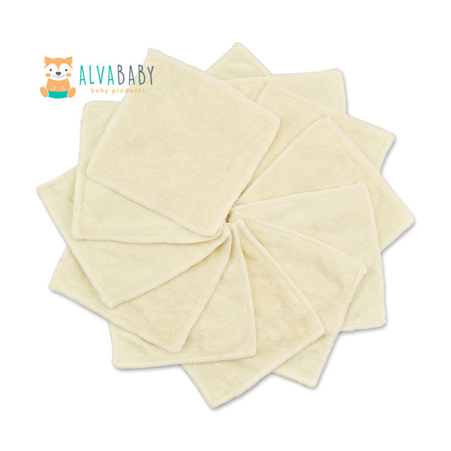 6PCS Baby Bamboo Wipes Bamboo Saliva Towel