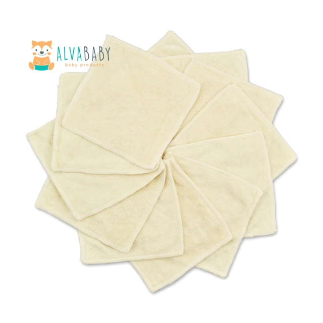 6PCS Baby Bamboo Wipes Bamboo Saliva Towel