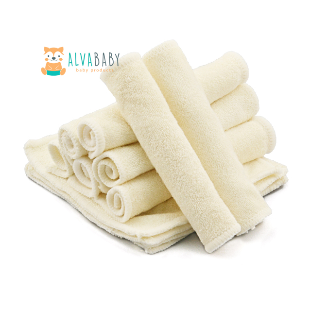 6PCS Baby Bamboo Wipes Bamboo Saliva Towel