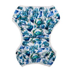 ALVABABY One Size Printed Swim Diaper -Sea animals(SW81A)