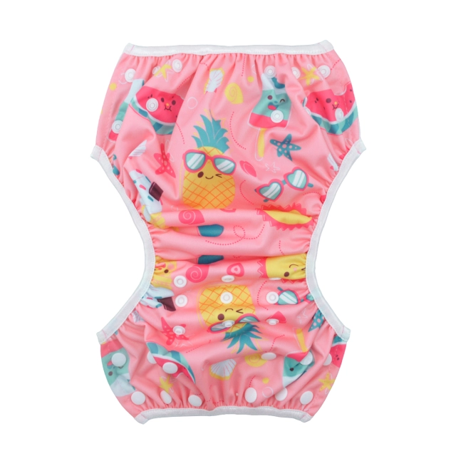 ALVABABY One Size Positioning  Printed Swim Diaper -Fruit (SWD39A)