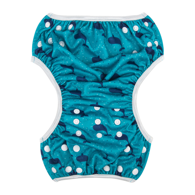 ALVABABY One Size Printed Swim Diaper-Dolphin(SW77A)