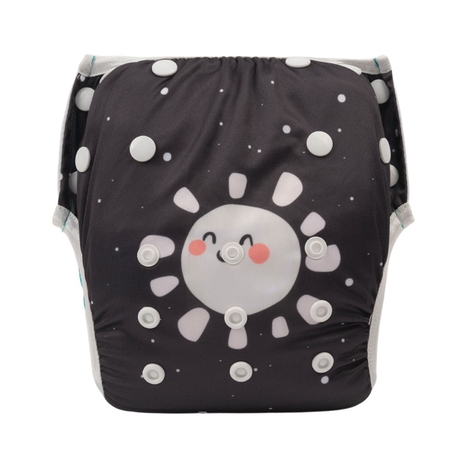 ALVABABY Reusable Swim Diaper - Adjustable One Size Swimwear for Infants & Toddlers (Sun, SWD81A)
