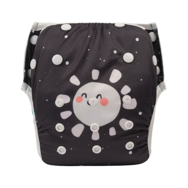ALVABABY One Size Positioning  Printed Swim Diaper -Sun (SWD81A)