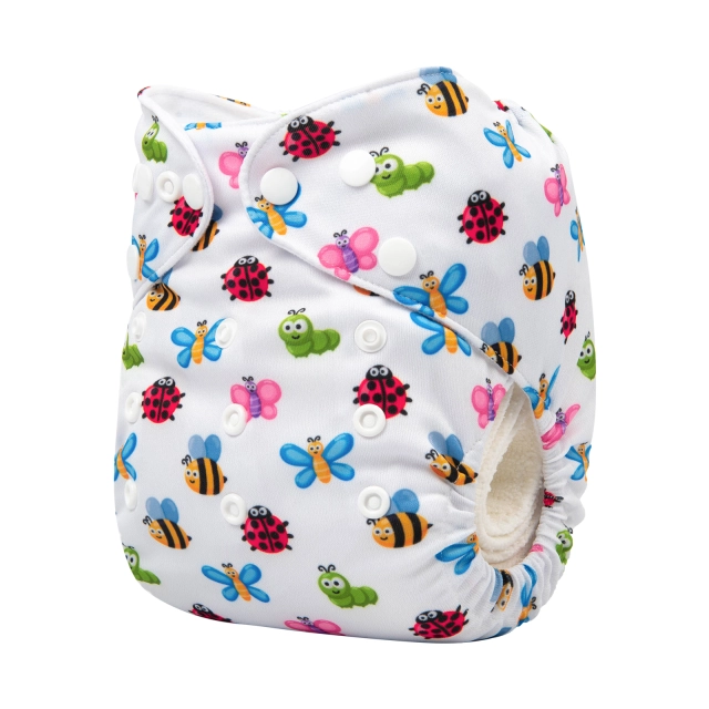 ALVABABY One Size Positioning Printed Cloth Diaper -Animals(YDP28A)