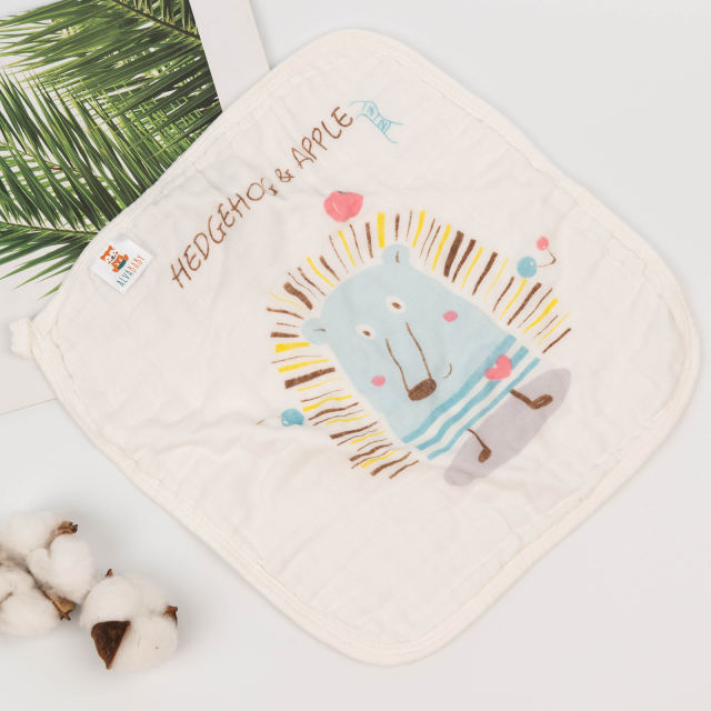 1 set of Muslin Washcloth,Burp Cloths,Face Towels -(5MSFJ04A)