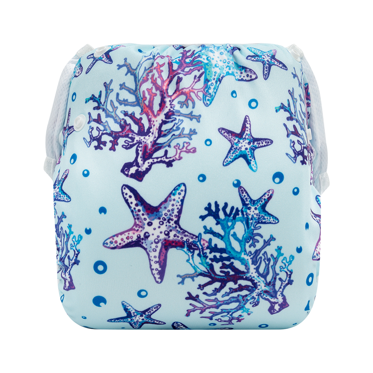 ALVABABY Reusable Swim Diaper - Adjustable One Size Swimwear for Infants & Toddlers  (Starfish SW104A)