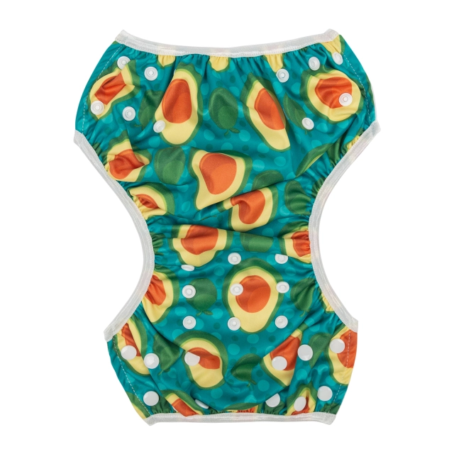 ALVABABY One Size Printed Swim Diaper-Avocado  (SW103A)