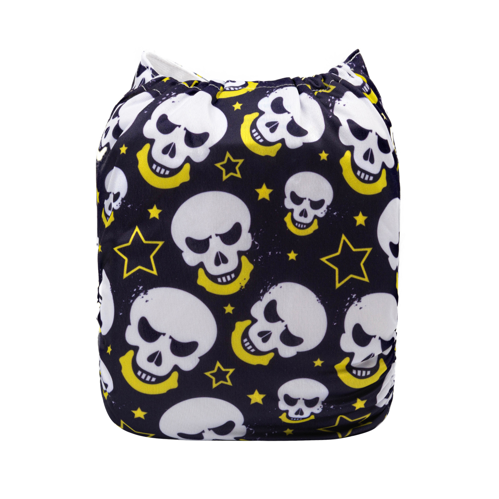 ALVABABY One Size Positioning Printed Cloth Diaper - (Skull, YDP82A)