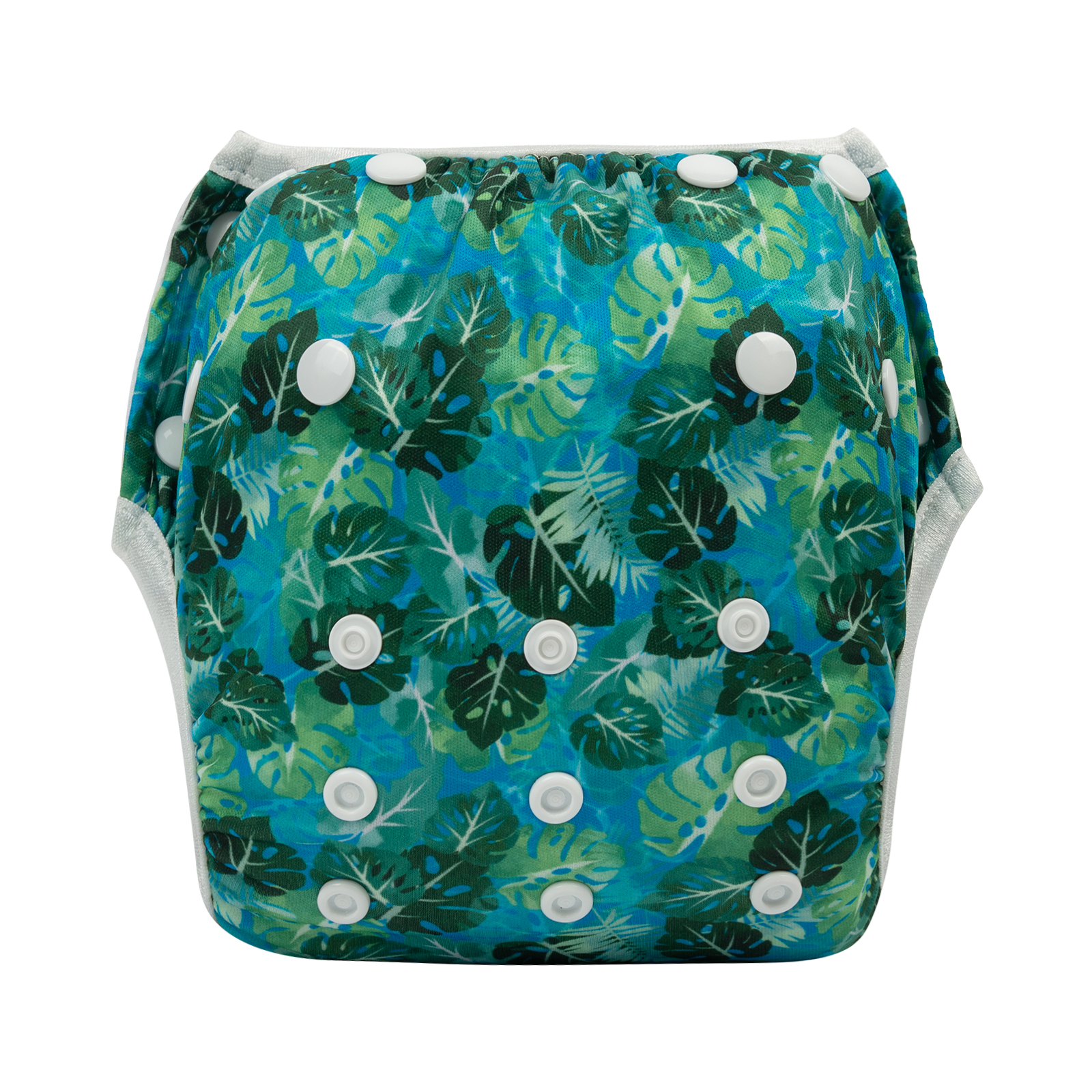 ALVABABY Reusable Swim Diaper - Adjustable One Size Swimwear for Infants & Toddlers   (Leaves SW100A)