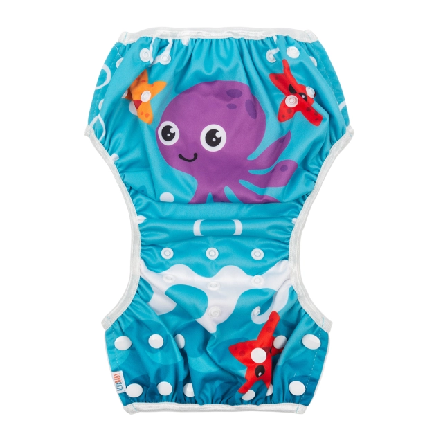 ALVABABY One Size Positioning Printed Swim Diaper -Octopus (SZD02A)