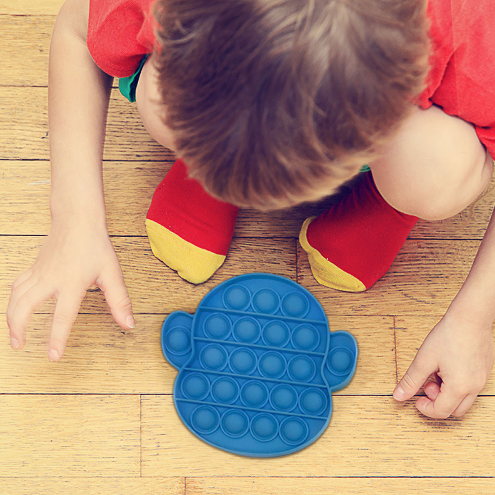 1PCS Bubble Fidget Sensory Toy Pink Monkey