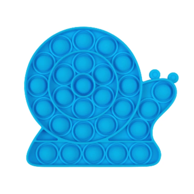 1PCS Bubble Fidget Sensory Toy Blue snail