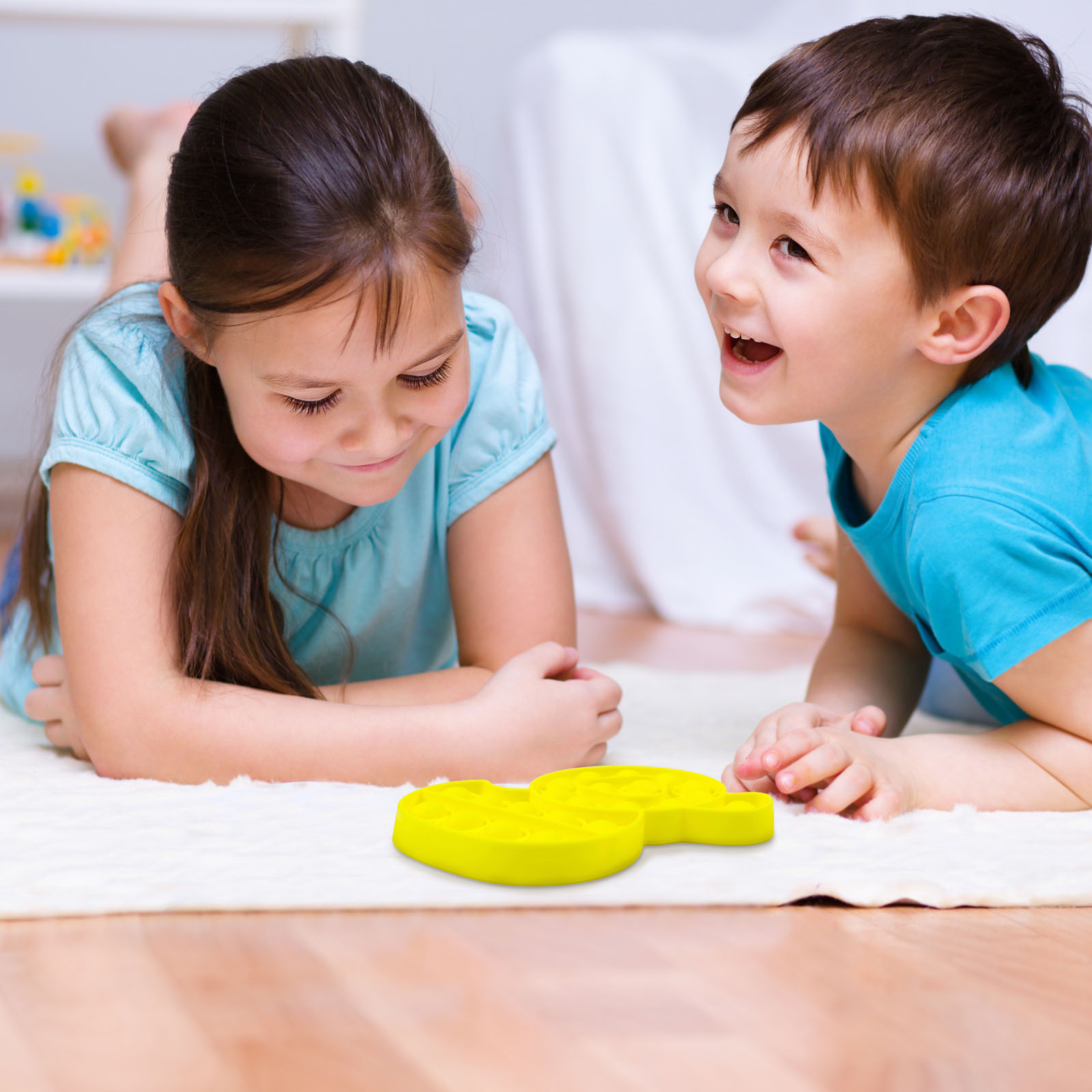 1PCS Bubble Fidget Sensory Toy yellow Rabbit