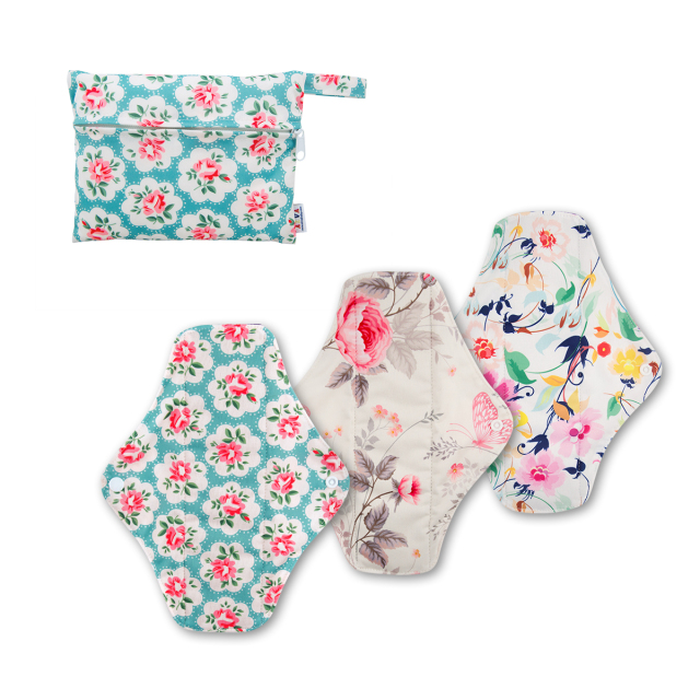 ALVABABY 1 set of Cloth Sanitary Pads Menstrual Pads(3W*01A)
