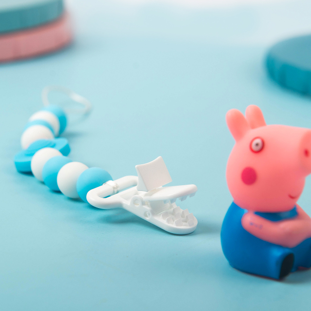 ALVABABY Silicone Pacifier Clip, Baby Shower Gift (SPWZ05)