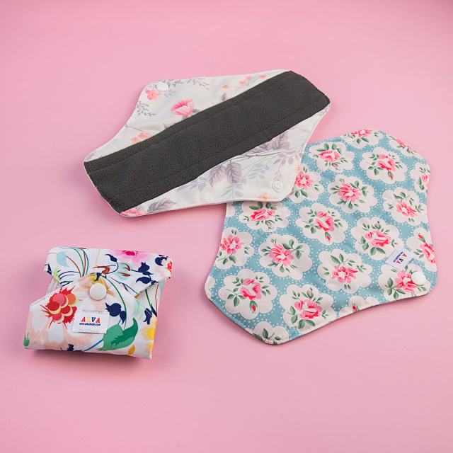 ALVABABY 1 set of Cloth Sanitary Pads Menstrual Pads(3W*01A)