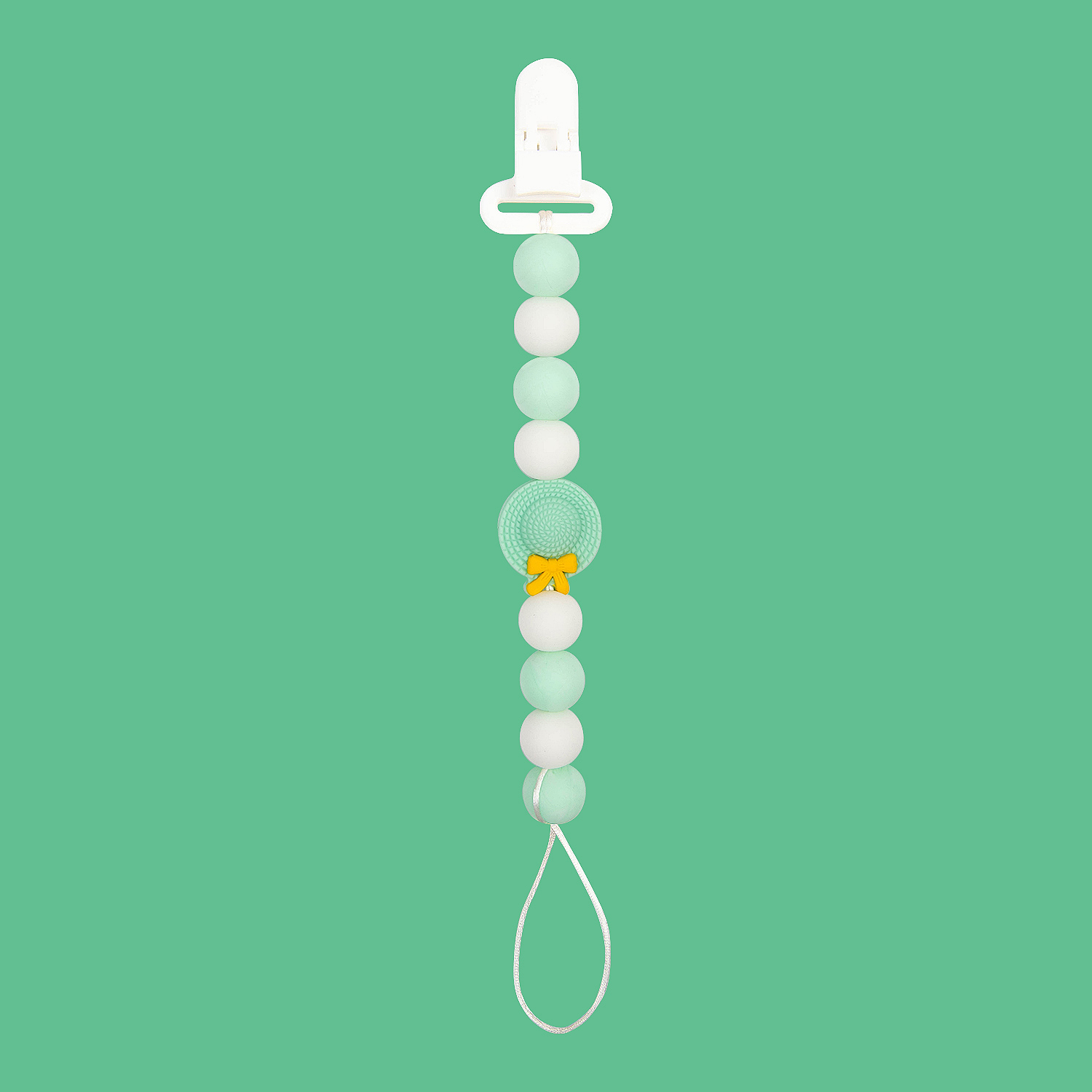 ALVABABY Silicone Pacifier Clip, Baby Shower Gift (SPWZ06)