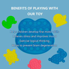 1PCS Bubble Fidget Sensory Toy Yellow Turtle