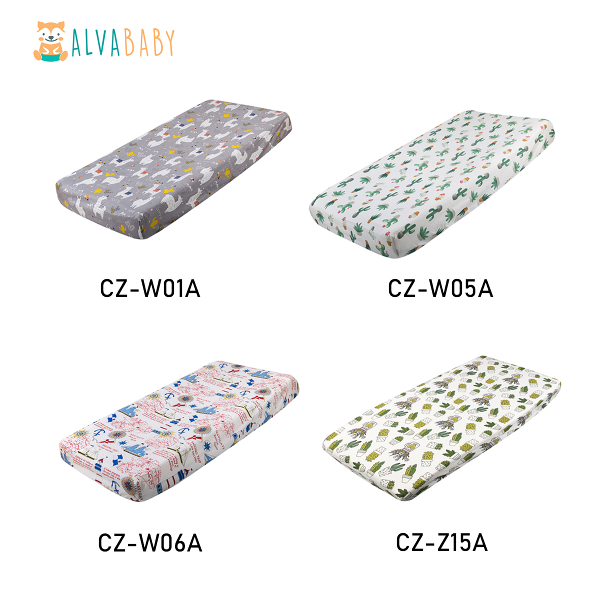 ALVABABY Cotton Nursing Pillow Cover