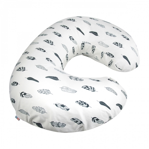 Soft and Comfortable Great Baby Shower Gifts B 100% Organic Cotton Nursing Pillow Cover Slipcover Maternity Breastfeeding Newborn Infant Feeding Cushion Cover 