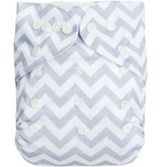 1 ALVABABY Reusable Baby Cloth Diaper Bamboo Diaper with one 4-layer bamboo & microfiber insert (BS33)