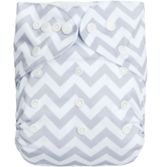 1 ALVABABY Reusable Baby Cloth Diaper Bamboo Diaper with one 4-layer bamboo & microfiber insert (BS33)