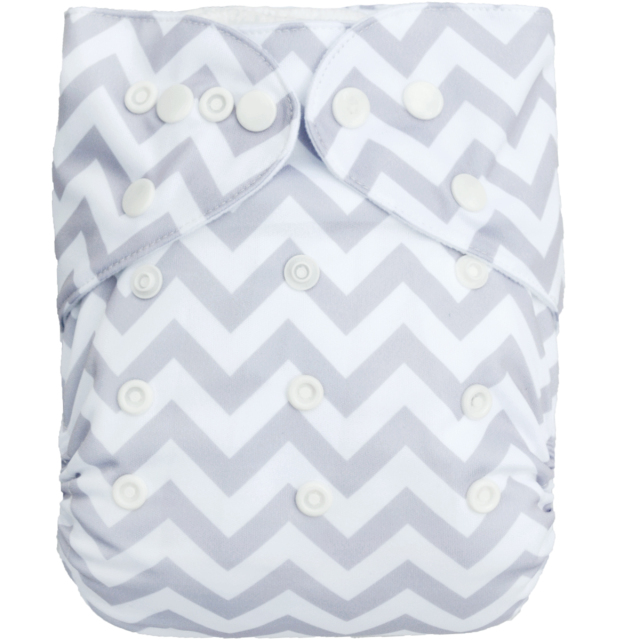 1 ALVABABY Reusable Baby Cloth Diaper Bamboo Diaper with one 4-layer bamboo &amp; microfiber insert (BS33)