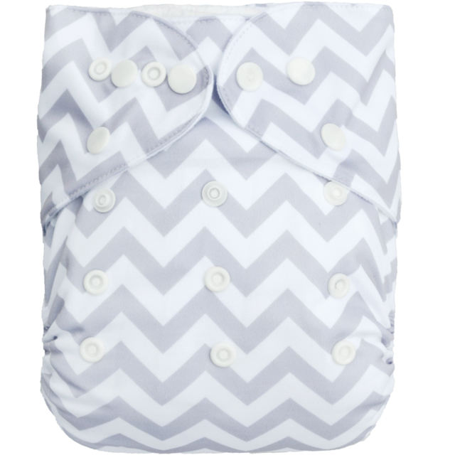 1 ALVABABY Reusable Baby Cloth Diaper Bamboo Diaper with one 4-layer bamboo &amp; microfiber insert (BS33)