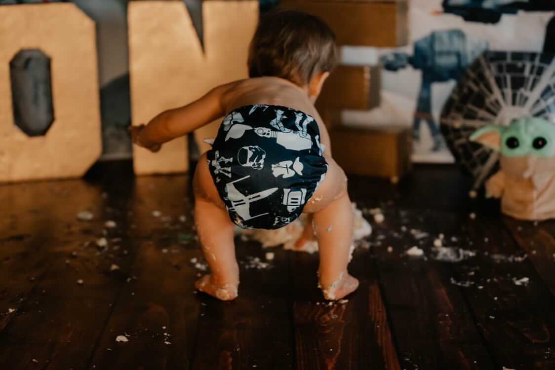 ALVABABY Print Cloth Diaper - One Size Adjustable Washable & Reusable Diaper with Pocket for Babies (Space, H091A)