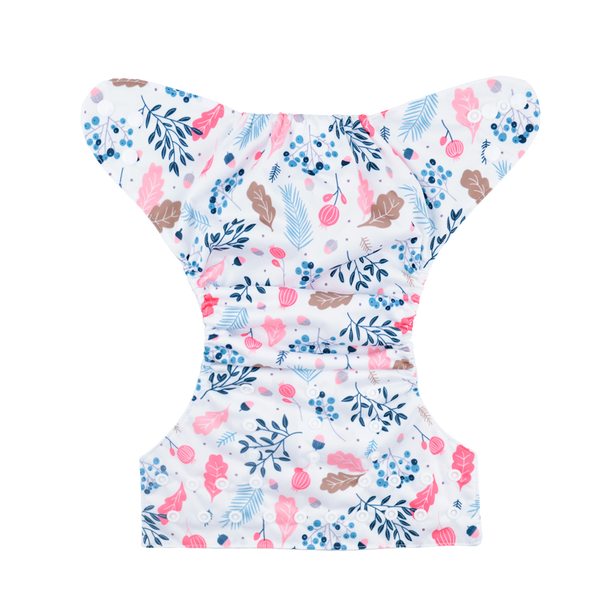 ALVABABY Print Cloth Diaper - One Size Adjustable Washable & Reusable Diaper for Babies and Toddlers (Flowers, H050A)