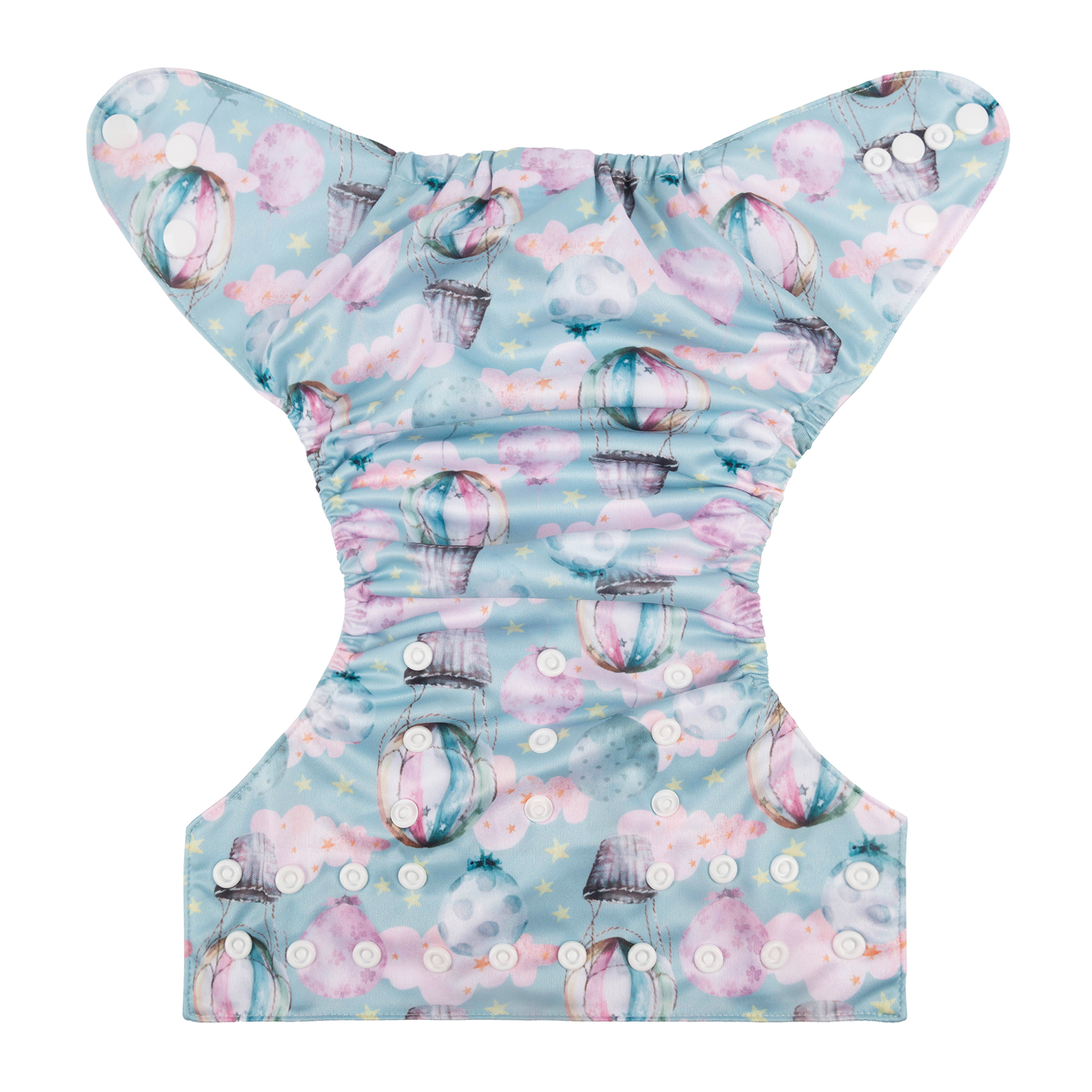 ALVABABY Positioning Cloth Diaper - One Size Adjustable Washable & Reusable Diaper for Babies and Toddlers  (Hot air balloon, YDP112A)