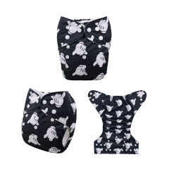 ALVABABY One Size Print Pocket Cloth Diaper (H064A)