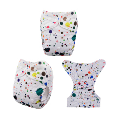 ALVABABY One Size Print Pocket Cloth Diaper (H063A)