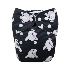 ALVABABY One Size Print Pocket Cloth Diaper (H064A)