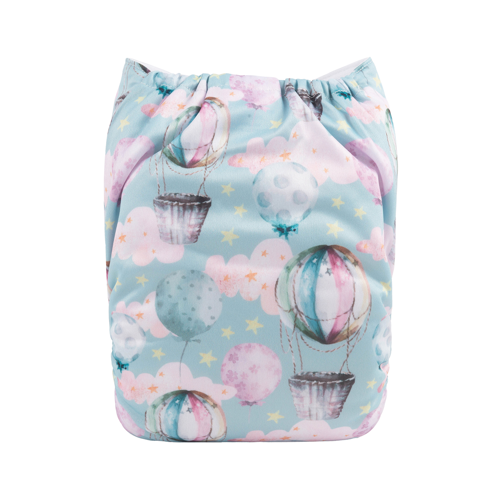 ALVABABY Positioning Cloth Diaper - One Size Adjustable Washable & Reusable Diaper for Babies and Toddlers  (Hot air balloon, YDP112A)