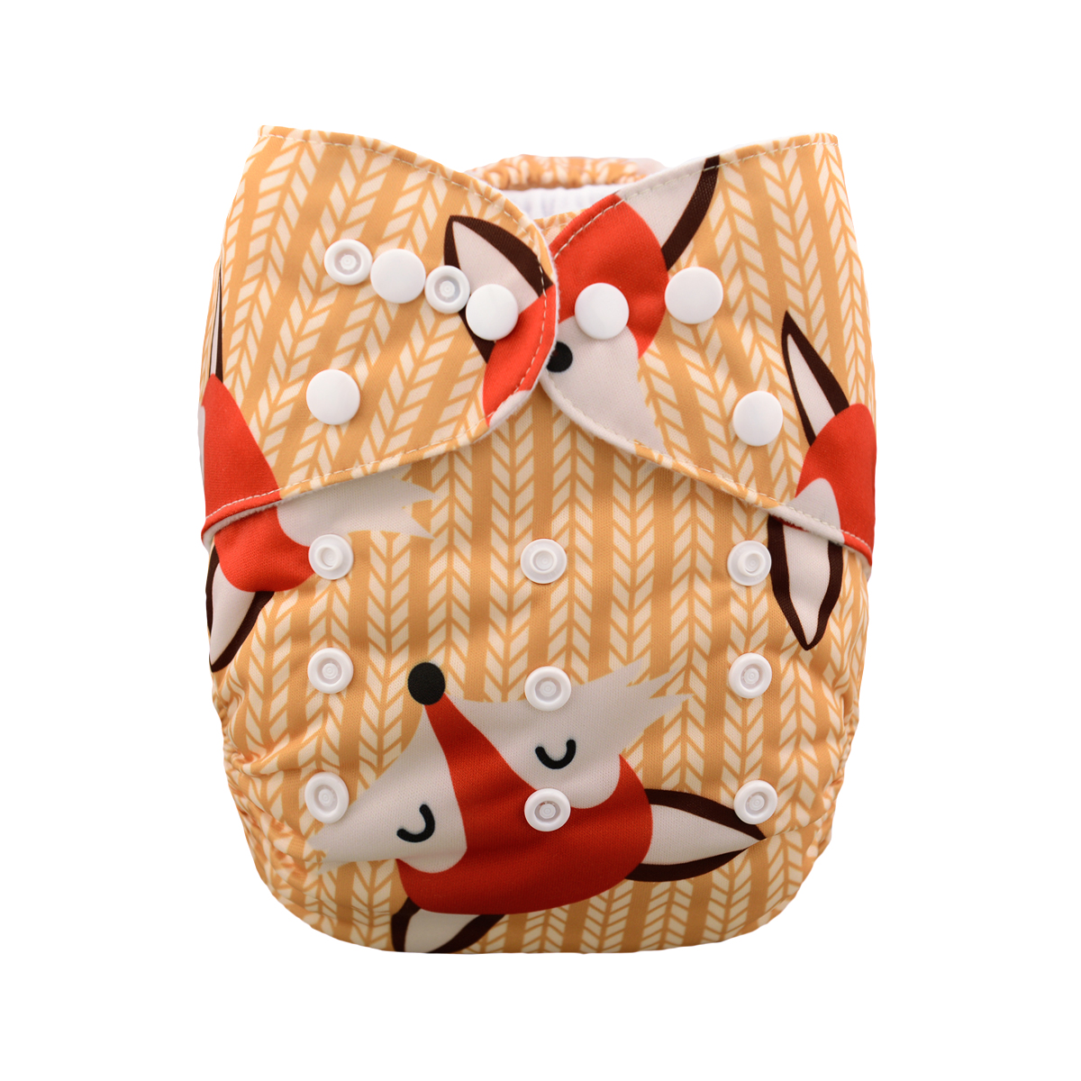ALVABABY One Size Print Pocket Cloth Diaper-Fox ( H048A)