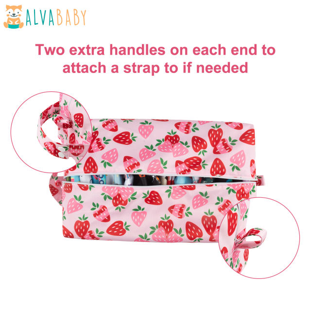 ALVABABY Diaper Pod with Double TPU layers-Strawberry  (LP-H037A)
