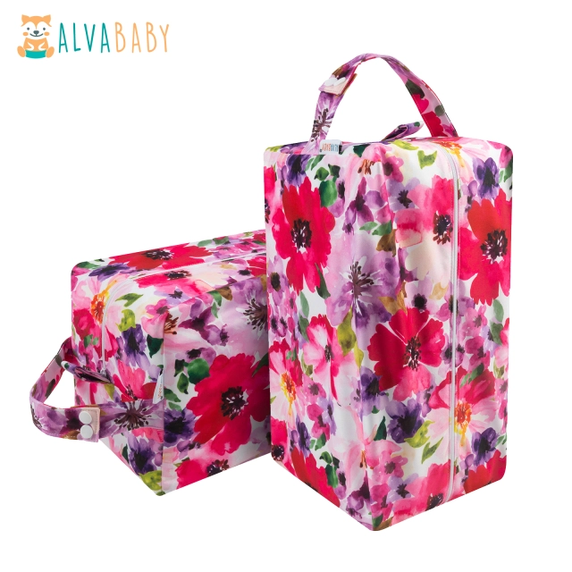 ALVABABY Diaper Pod with Double TPU layers-Flowers  (LP-H065A)