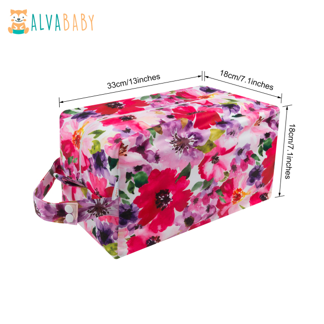 ALVABABY Diaper Pod with Double TPU layers-Flowers  (LP-H065A)