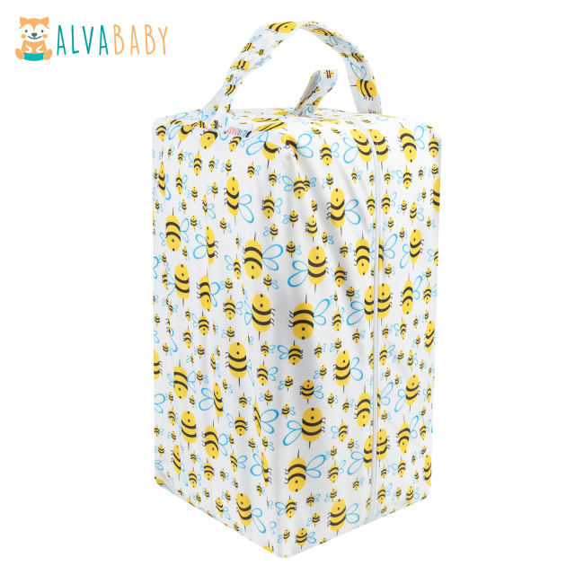 ALVABABY Diaper Pod with Double TPU layers - Bees(LP-H117A)