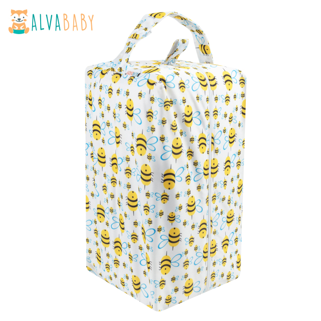 ALVABABY Diaper Pod with Double TPU layers - Bees(LP-H117A)