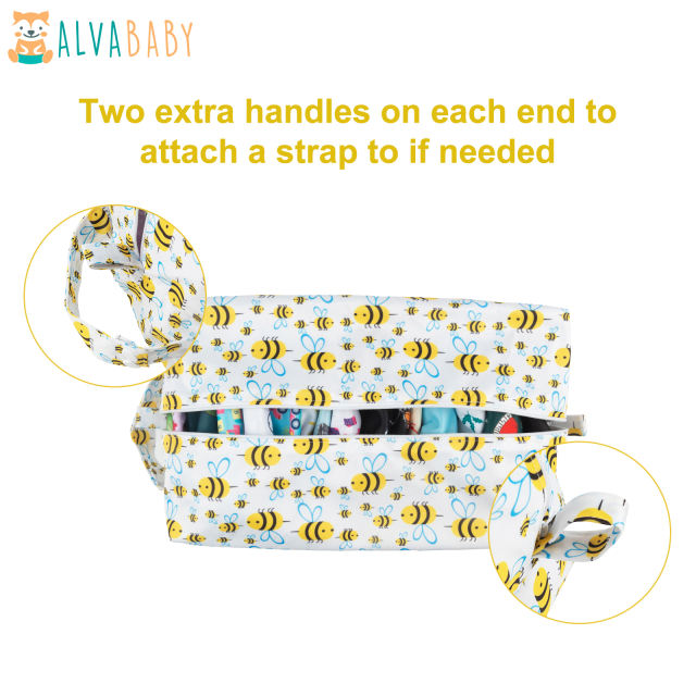 ALVABABY Diaper Pod with Double TPU layers - Bees(LP-H117A)