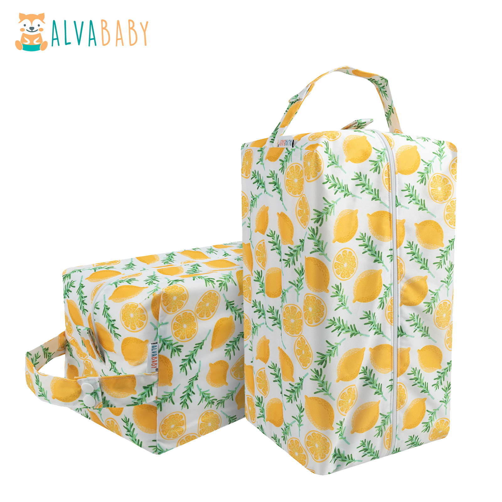 ALVABABY Diaper Pod, Waterproof Wet Bag for Daycare & Travel (Lemon, LP-H179A)