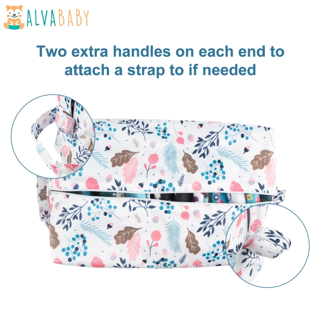 ALVABABY Diaper Pod with Double TPU layers - Leaves(LP-H050A)