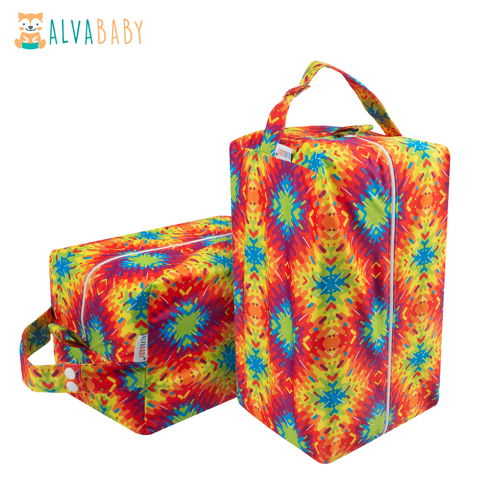 ALVABABY Diaper Pod, Waterproof Wet Bag for Daycare & Travel (Orange, LP-H246A)