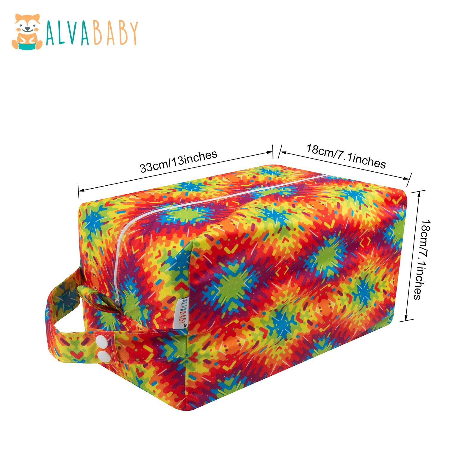 ALVABABY Diaper Pod, Waterproof Wet Bag for Daycare & Travel (Orange, LP-H246A)