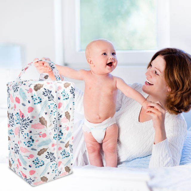 ALVABABY Diaper Pod with Double TPU layers - Leaves(LP-H050A)